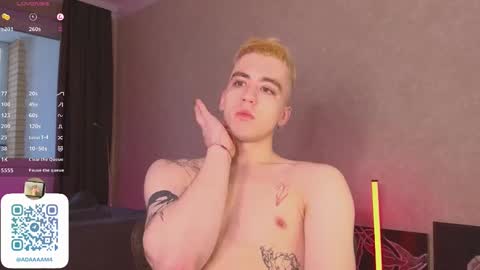 Snapshot of adampolerno chatting on January 2025 12:07:01 PM Hi Im Adam Glad to see u here 3 And its my first day online show from January 2025 12:07:01 PM