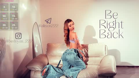 A L I S O N  online show from January 2025 10:38:01 PM