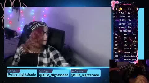 Allie Nightshade online show from December 2024 01:45:01 AM