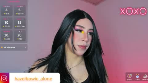 Snapshot of alonehazel chatting on November 2025 05:42:02 AM Hazel Bowie online show from November 2025 05:42:02 AM