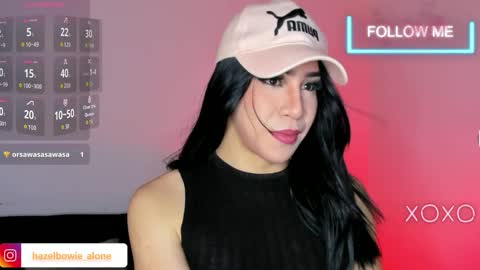 Snapshot of alonehazel chatting on December 2025 12:07:01 AM Hazel Bowie online show from December 2025 12:07:01 AM