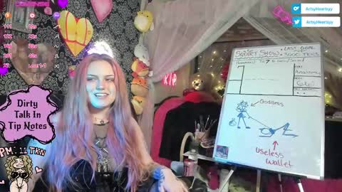 ArtsyHeartsyy online show from September 2025 12:55:02 AM