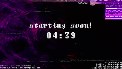 Snapshot of auragotchi chatting on February 2025 05:01:01 AM Aurora Aura online show from February 2025 05:01:01 AM