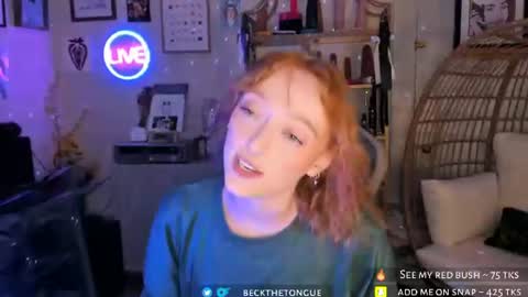 Snapshot of beckthetongue chatting on July 2026 02:42:01 AM Beck the tongue online show from July 2026 02:42:01 AM