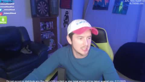 Snapshot of bigjohnny550 chatting on February 2025 12:05:01 AM Johnny D Good online show from February 2025 12:05:01 AM