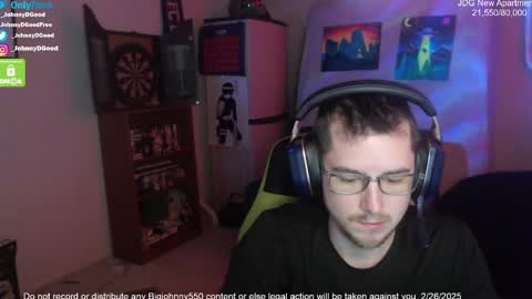 Snapshot of bigjohnny550 chatting on February 2025 03:59:01 PM Johnny D Good online show from February 2025 03:59:01 PM