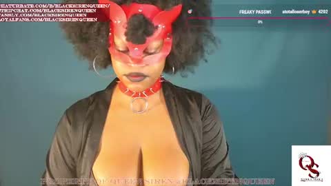 Snapshot of blacksirenqueen chatting on July 2026 09:13:01 AM Queen Siren online show from July 2026 09:13:01 AM