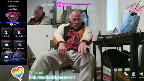 Snapshot of daddybearvlc chatting on February 2026 03:16:02 PM DaddyBear online show from February 2026 03:16:02 PM