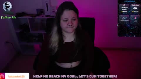 Snapshot of destroyall420 chatting on February 2025 01:41:02 AM Lola Bdsm and fries online show from February 2025 01:41:02 AM