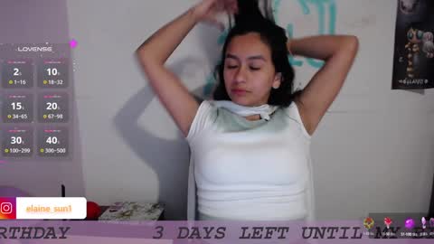 Snapshot of elaine_sun chatting on January 2025 06:06:02 AM Elaine eli online show from January 2025 06:06:02 AM