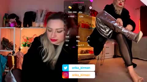 Snapshot of erika_kirman chatting on January 2026 02:32:01 PM Erika online show from January 2026 02:32:01 PM