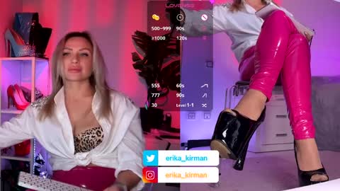 Snapshot of erika_kirman chatting on April 2026 02:15:02 PM Erika online show from April 2026 02:15:02 PM