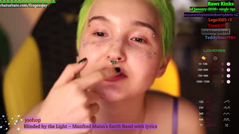 Snapshot of frogessjay chatting on January 2025 11:02:02 PM Jaywise Frogfoot online show from January 2025 11:02:02 PM