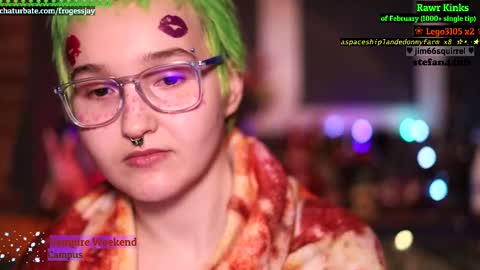 Snapshot of frogessjay chatting on February 2025 10:36:01 PM Jaywise Frogfoot online show from February 2025 10:36:01 PM