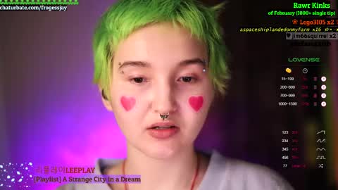 Snapshot of frogessjay chatting on February 2025 09:37:02 PM Jaywise Frogfoot online show from February 2025 09:37:02 PM