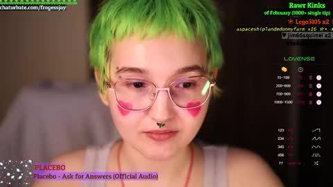 Snapshot of frogessjay chatting on February 2025 12:41:01 AM Jaywise Frogfoot online show from February 2025 12:41:01 AM