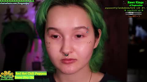 Snapshot of frogessjay chatting on September 2025 12:23:02 AM Jaywise Frogfoot online show from September 2025 12:23:02 AM