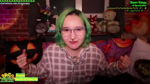 Snapshot of frogessjay chatting on October 2025 09:11:01 PM Jaywise Frogfoot online show from October 2025 09:11:01 PM