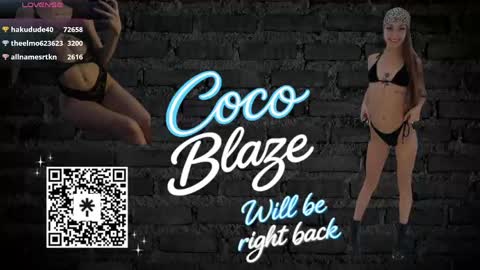 CoCo Blaze online show from April 2026 03:30:02 AM