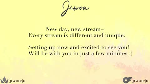 Snapshot of jiwon4u chatting on February 2025 01:29:01 PM Jiwon online show from February 2025 01:29:01 PM