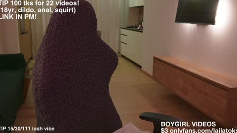 Snapshot of lailatoks chatting on January 2026 01:30:01 AM lailatoks - TIP 100 tks get all my videos 22 VIDEOS SQUIRT PUSSY DILDO online show from January 2026 01:30:01 AM