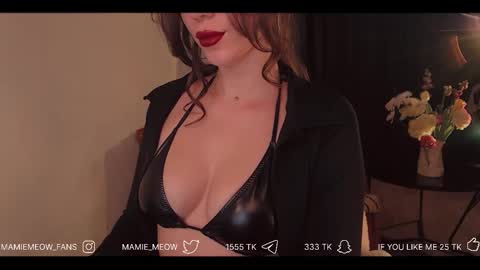 Snapshot of mamiemeow chatting on February 2026 07:15:01 AM Your Miss Alice online show from February 2026 07:15:01 AM