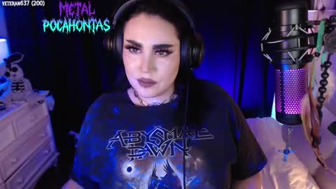 Snapshot of metalpocahotass chatting on October 2025 11:49:02 PM MetalPocahotass online show from October 2025 11:49:02 PM