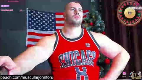 Snapshot of muscularjohnforu chatting on December 2024 07:11:02 PM click icon for peach online show from December 2024 07:11:02 PM