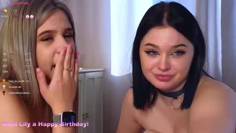 Snapshot of phyllisheart chatting on February 2025 11:41:01 AM Lora black and Lili blonde welcome you here online show from February 2025 11:41:01 AM