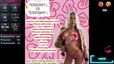 PipinPiper online show from February 2026 07:56:01 PM