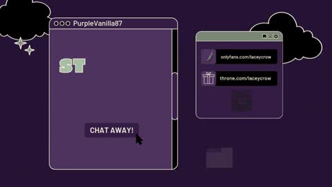 Snapshot of purplevanilla87 chatting on February 2025 01:09:01 AM Purple online show from February 2025 01:09:01 AM