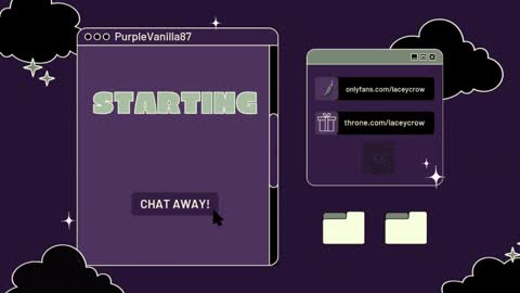 Snapshot of purplevanilla87 chatting on February 2025 01:38:01 AM Purple online show from February 2025 01:38:01 AM