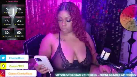 Queen Cherise Roze online show from November 2025 09:58:02 PM