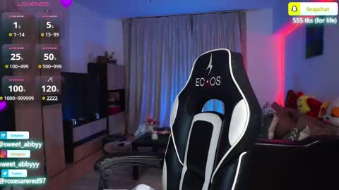 Snapshot of rosesarered97 chatting on February 2025 07:52:01 PM Abbygail online show from February 2025 07:52:01 PM