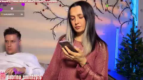 Snapshot of sabrinasmit chatting on December 2025 07:53:02 PM Sabrina and Smith. Instagramsabrina smith2919 NEXT SHOW OCT. 0809111213 online show from December 2025 07:53:02 PM