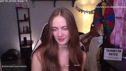 Snapshot of samanthahayesxoxo chatting on January 2025 10:01:01 PM The Real Samantha Hayes haha online show from January 2025 10:01:01 PM