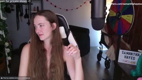 Snapshot of samanthahayesxoxo chatting on February 2025 07:45:02 AM The Real Samantha Hayes haha online show from February 2025 07:45:02 AM