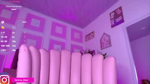 Snapshot of sammyblaer chatting on February 2025 01:15:02 AM Samantha online show from February 2025 01:15:02 AM