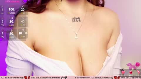 Snapshot of sampuckettbaby chatting on October 2025 03:01:02 PM sampuckettbaby online show from October 2025 03:01:02 PM