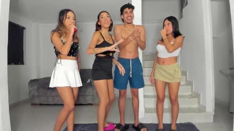 black hair GIORGIA --  redhair RILEY -brown hair APRIL online show from March 2025 08:55:01 AM