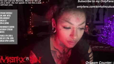 Snapshot of sinfulincubus chatting on December 2024 02:41:01 AM Mistrx Sin online show from December 2024 02:41:01 AM