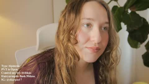 Snapshot of skarpio17 chatting on April 2026 02:38:01 PM Im Scarlett ONLINE 5pm-10pm NYC time online show from April 2026 02:38:01 PM