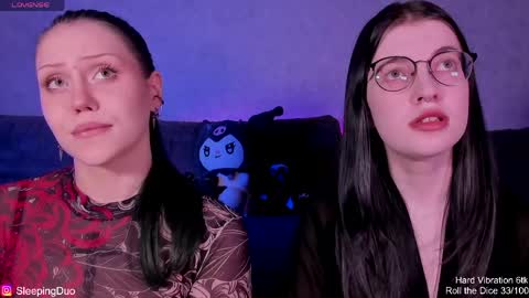Snapshot of sleepingduo chatting on May 2026 06:09:01 PM Hi We are Iva and Angela Nice to meet u 3 online show from May 2026 06:09:01 PM