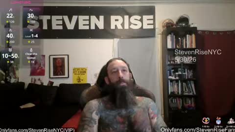 Snapshot of stevenrisenyc chatting on May 2026 10:55:02 AM StevenRiseNYC online show from May 2026 10:55:02 AM