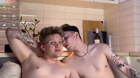 Snapshot of twoguyspleasure chatting on June 2026 06:08:02 PM Noah blonde and Josh dark hair Nike guy online show from June 2026 06:08:02 PM