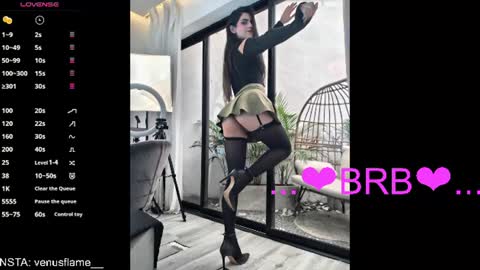 Snapshot of venus_flame chatting on June 2026 11:55:02 AM VENUS online show from June 2026 11:55:02 AM