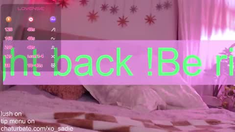 Xo Sadie online show from March 2026 09:55:02 AM