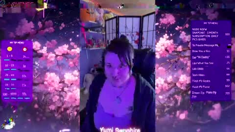 Yumi Sapphire online show from April 2026 08:44:02 PM