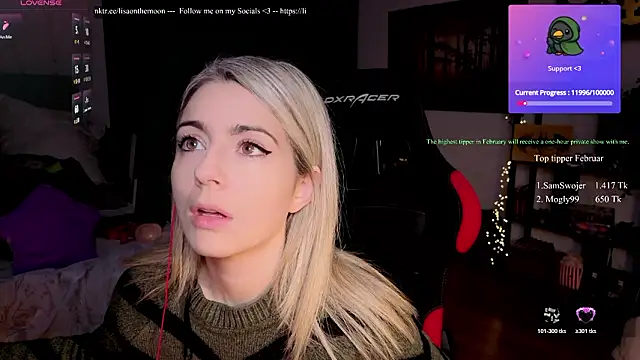 Lisaonthemoon online show from February 2026 03:27:01 PM