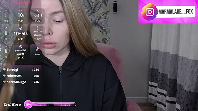 Marmalade Fox online show from April 2026 03:57:02 PM